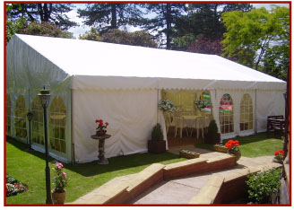 Clearspan marquee 9m x 12m