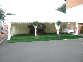 marquee reception area