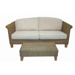 rattan settee